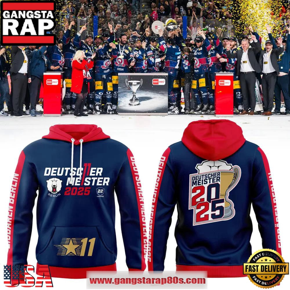 Eisbären Berlin Deutscher Meister 2025 Special Hoodie Shirt