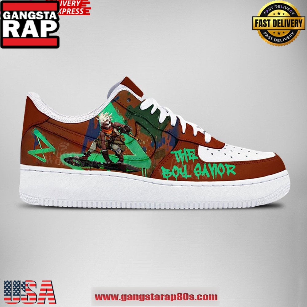 Ekko Arcane League of Legends Limited Air Force 1 Running Sneakers Shoes