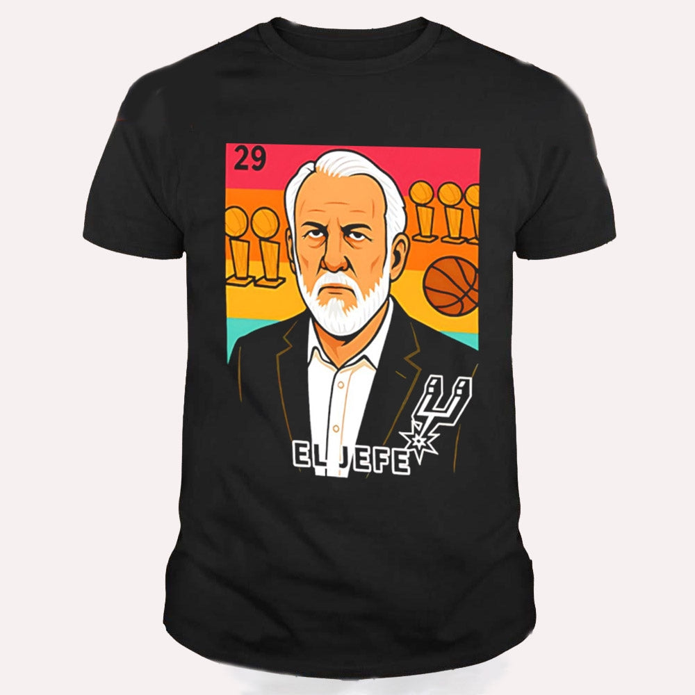 El Jefe Gregg Popovich San Antonio Spurs T Shirt