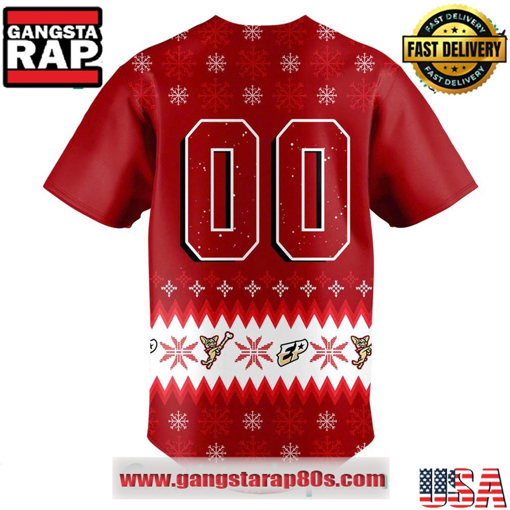 El Paso Chihuahuas Christmas in July 2025 Special Custom Number Baseball Jersey Shirt