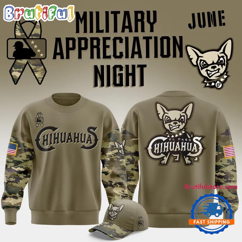 El Paso Chihuahuas Military Appreciation Night 2025 Hoodie T-Shirt