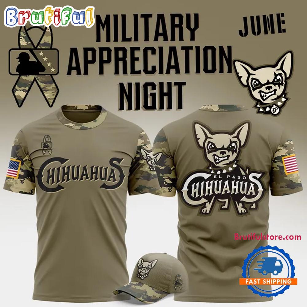 El Paso Chihuahuas Military Appreciation Night 2025 Hoodie T-Shirt