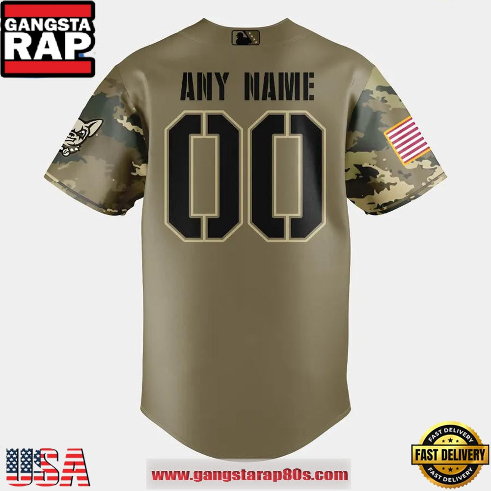 El Paso Chihuahuas Military Appreciation Night Limited Edition Custom Baseball Jersey Shirt