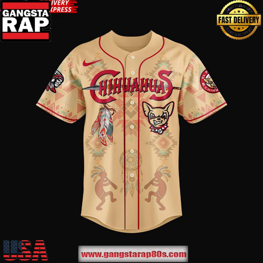 El Paso Chihuahuas Native American Heritage 2025 Baseball Jersey Shirt
