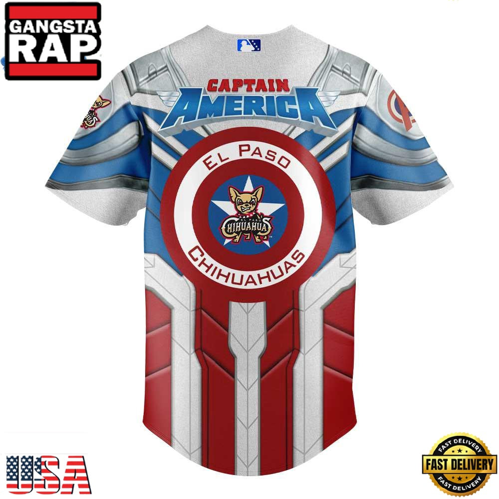 El Paso Chihuahuas x Marvel Defenders Of The Diamond New Design Baseball Jersey