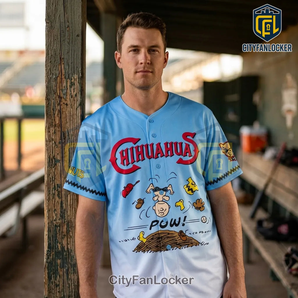 El Paso Chihuahuas x Peanuts 2026 Night Game Limited Edition Baseball Jersey