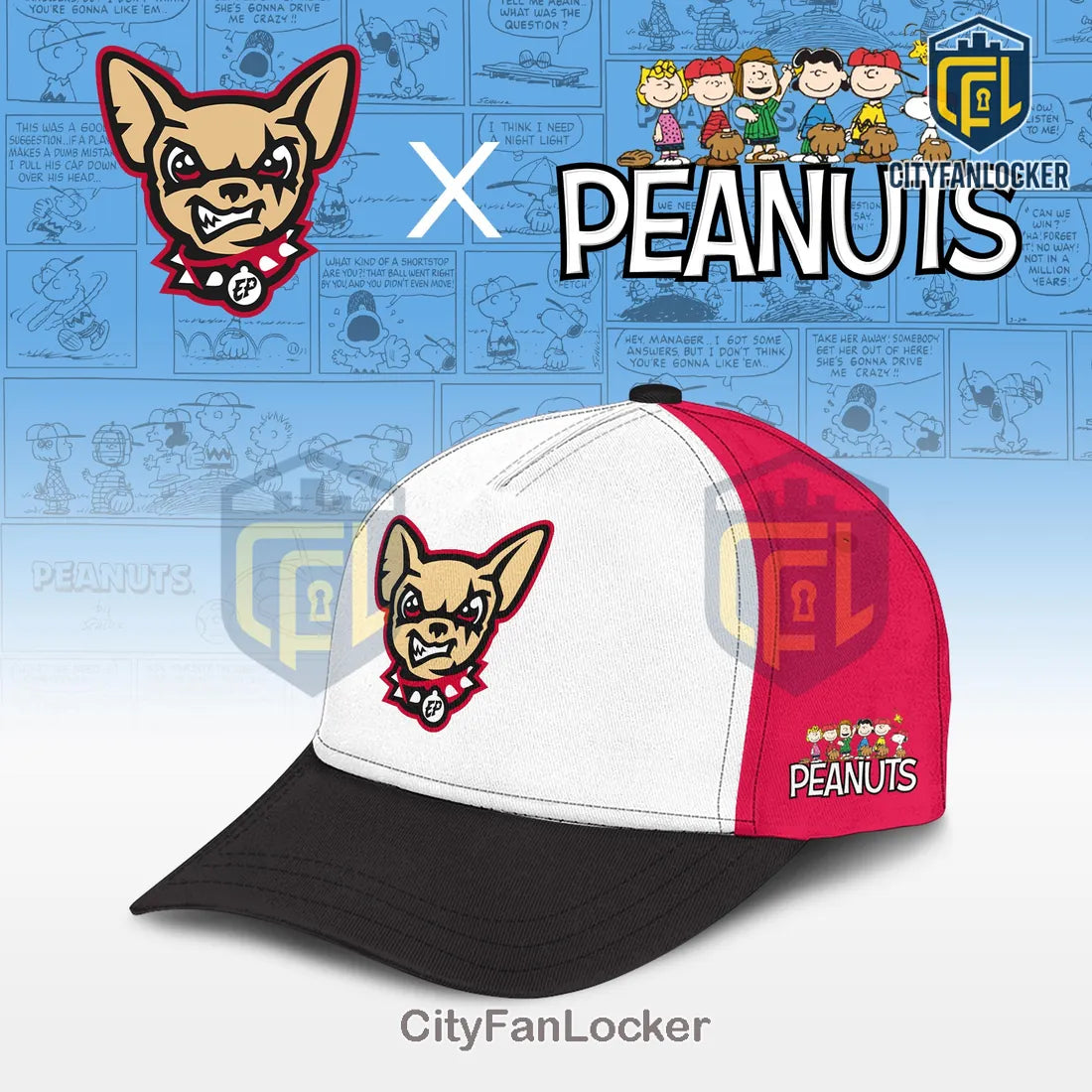 El Paso Chihuahuas x Peanuts 2026 Night Game Limited Edition Baseball Jersey