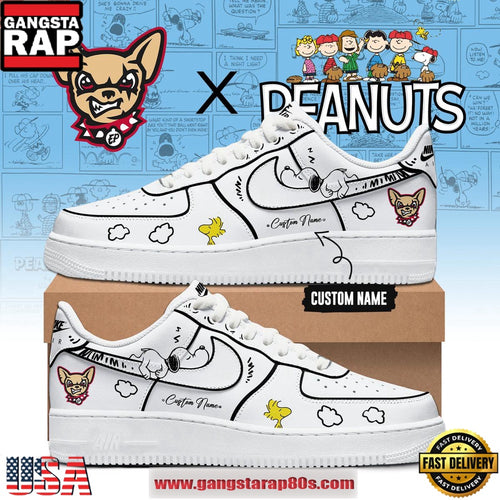 El Paso Chihuahuas x Peanuts Night 2026 Custom Nike Air Force 1 Fashions Shoes