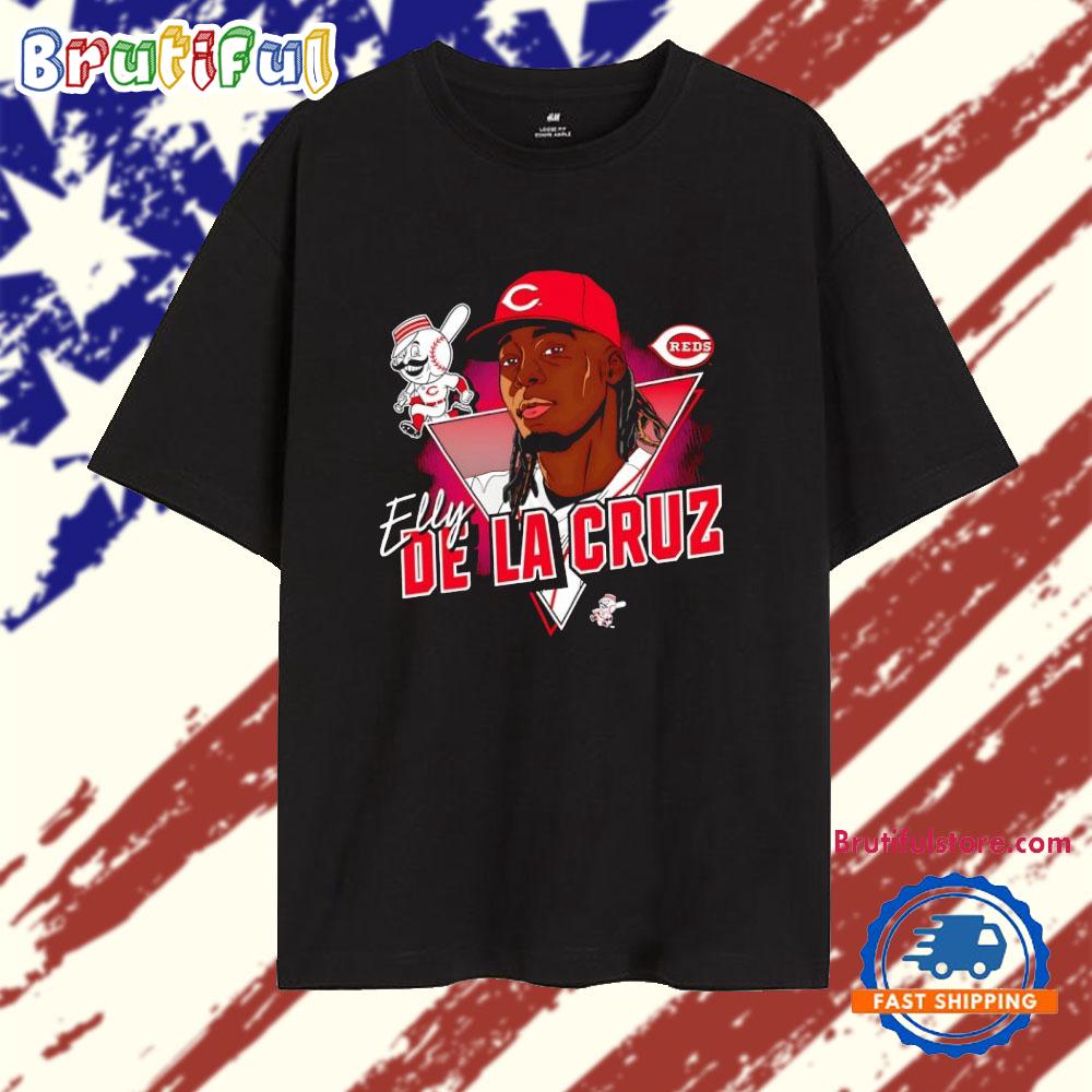 Elly De La Cruz Cincinnati Reds Baseball Player Caricature T Shirt