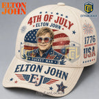 Elton John 4th of July Rocket Man USA Anniversary Baseball Cap