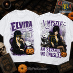 Elvira x Snoopy Strange and Unusual Halloween T-Shirt