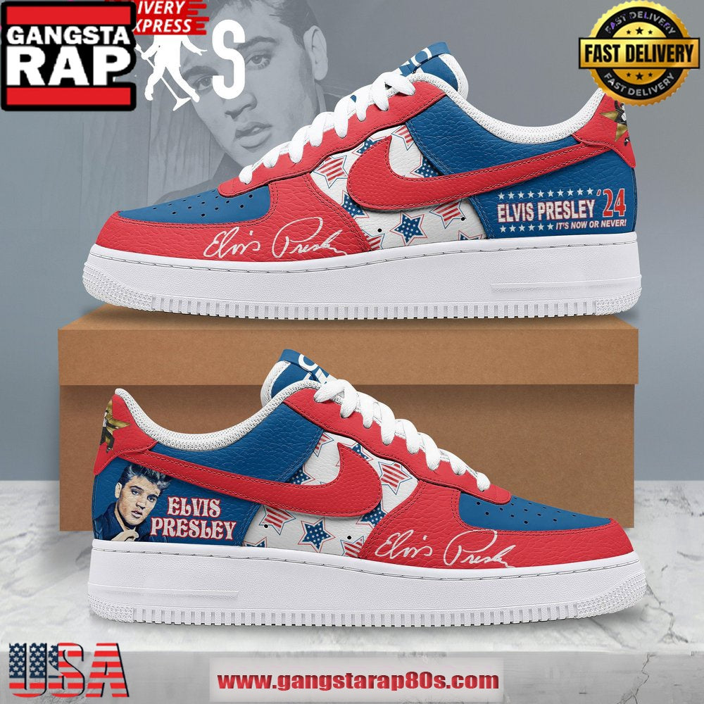 Elvis Presley For President New Design Air Force 1 Sneakers Shoes