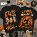 Elvis Presley Halloween Vintage Graphic Spooky Music Fan Shirt