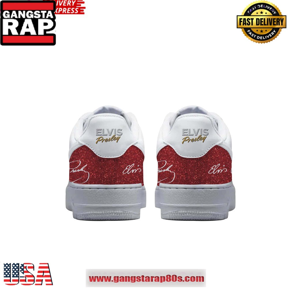 Elvis Presley It’s Christmas Time Pretty Baby Air Force 1 Running Sneakers Shoes
