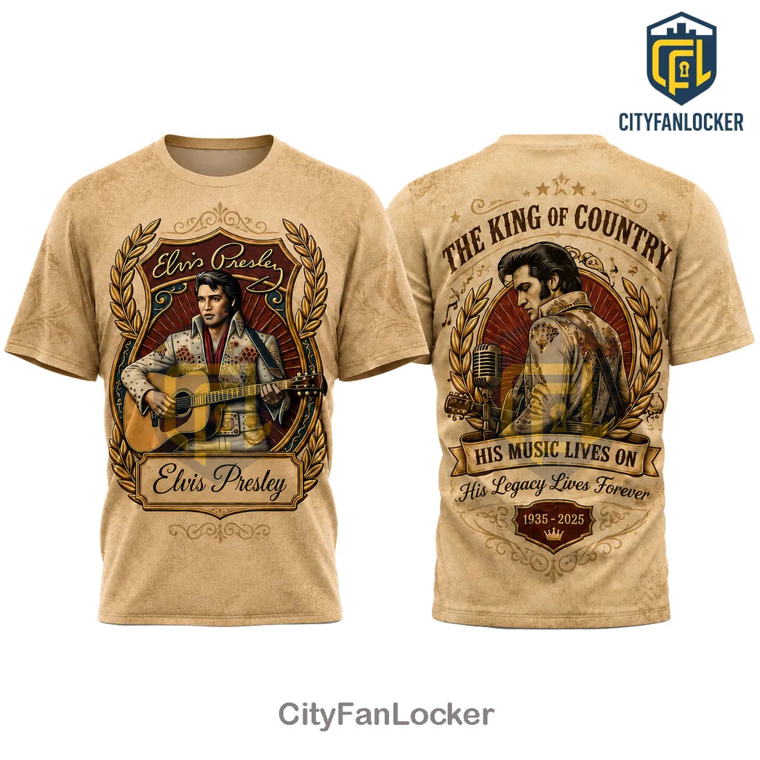 Elvis Presley King of Country Music Tribute 1935-2025 T-Shirt