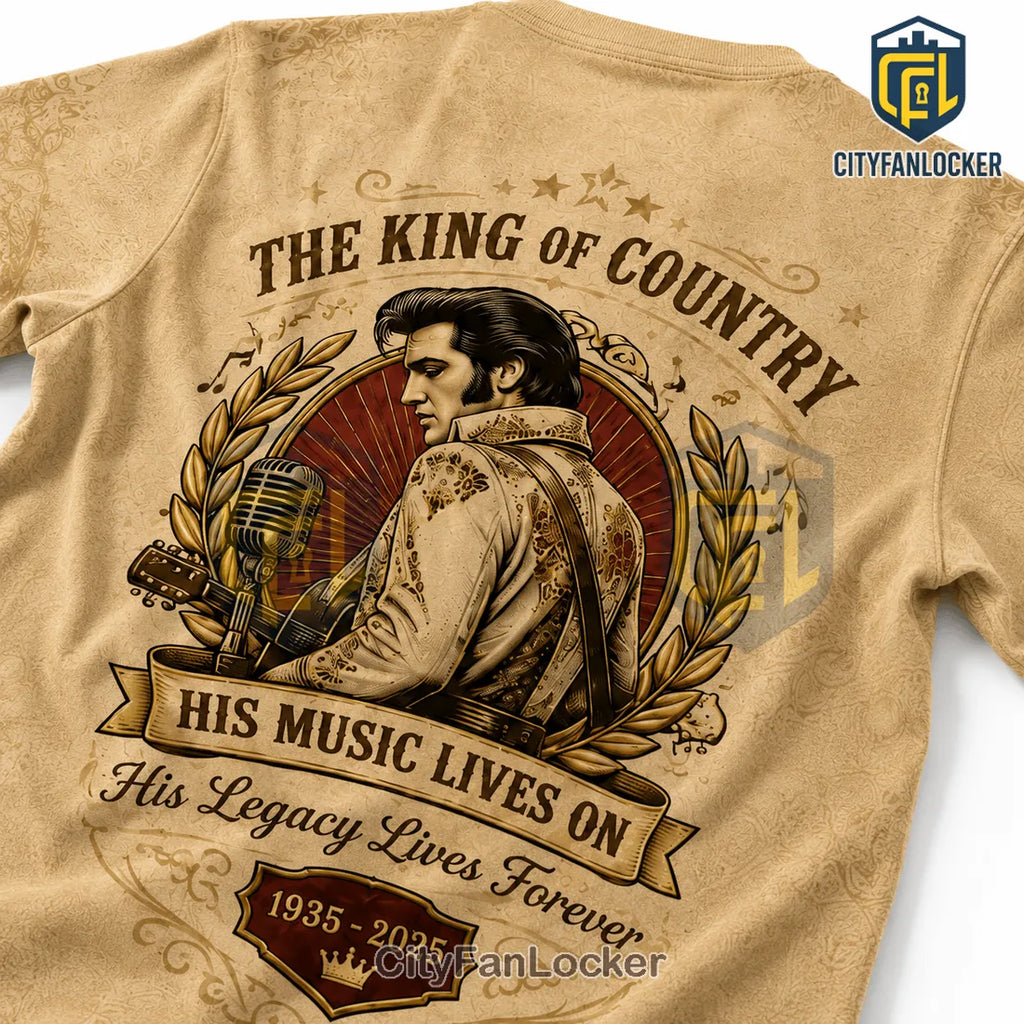 Elvis Presley King of Country Music Tribute 1935-2025 T-Shirt