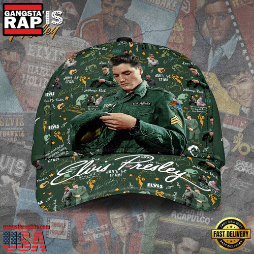 Elvis Presley Legend Pattern Classic Cap Hats