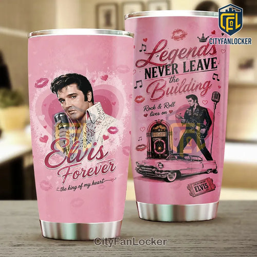 Elvis Presley Legends Never Leave The Building Tumbler