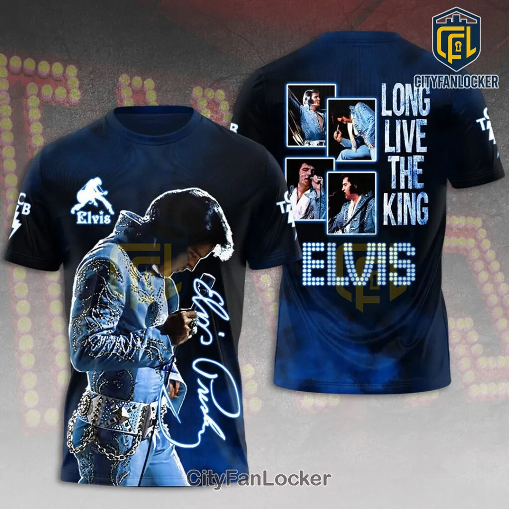 Elvis Presley Long Live The King Neon T-Shirt
