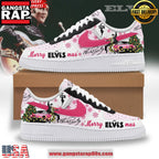 Elvis Presley Merry Christmas Limited Edition Air Force 1 Running Sneakers Shoes