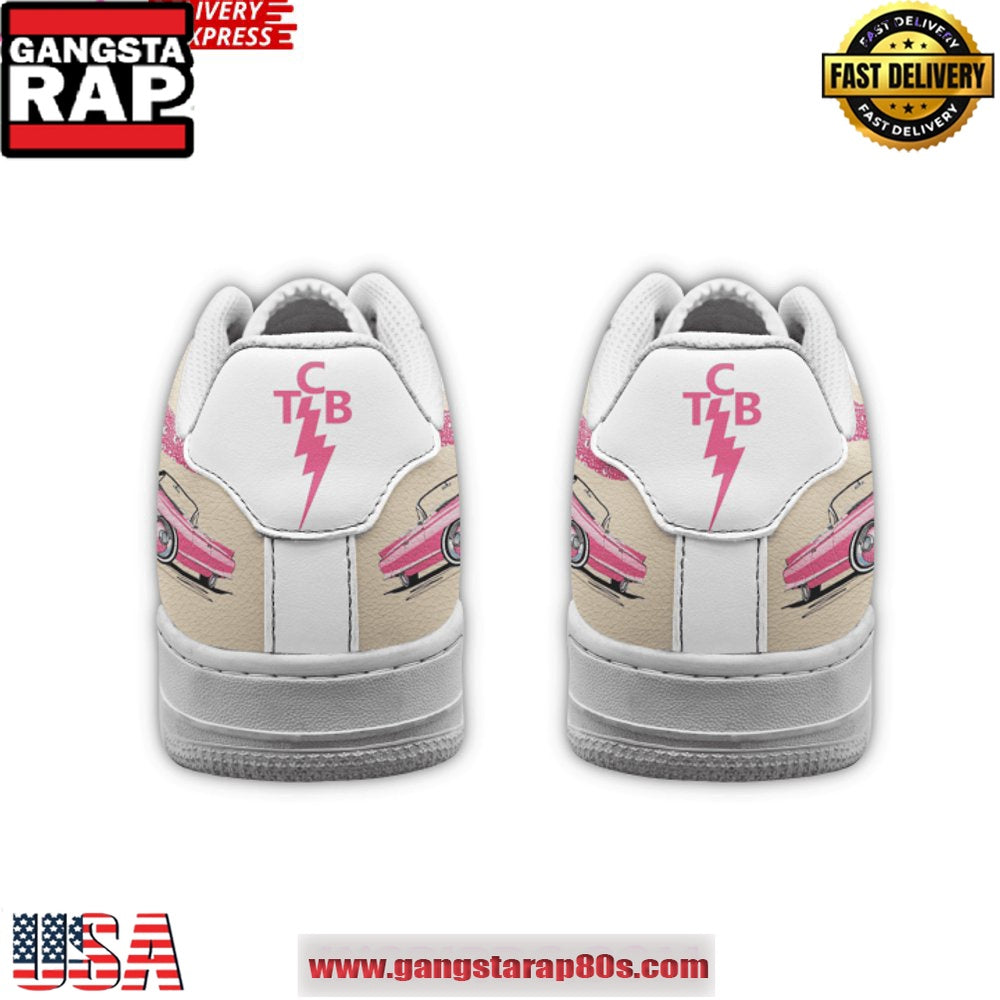 Elvis Presley Pink Cadillac Air Force 1 Sneakers Shoes