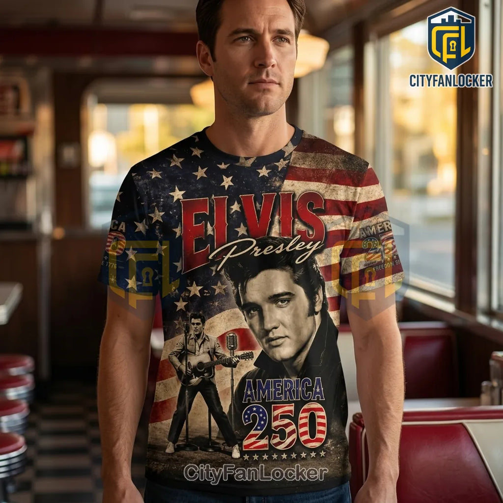 Elvis Presley x America 250 Commemorative 1776-2026 Shirt