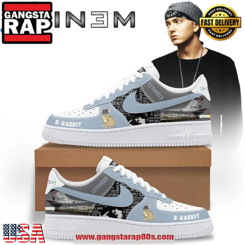 Eminem B-Rabbit Limited Edition Air Force 1 Running Sneakers Shoes