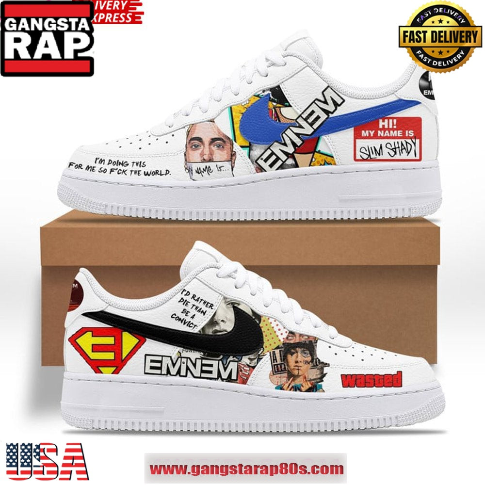 Eminem Rap God Limited Edition Air Force 1 Sneakers Shoes