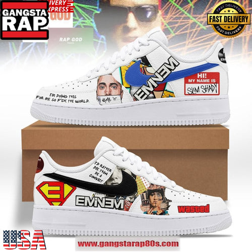 Eminem Rap God Limited Edition Air Force 1 Sneakers Shoes