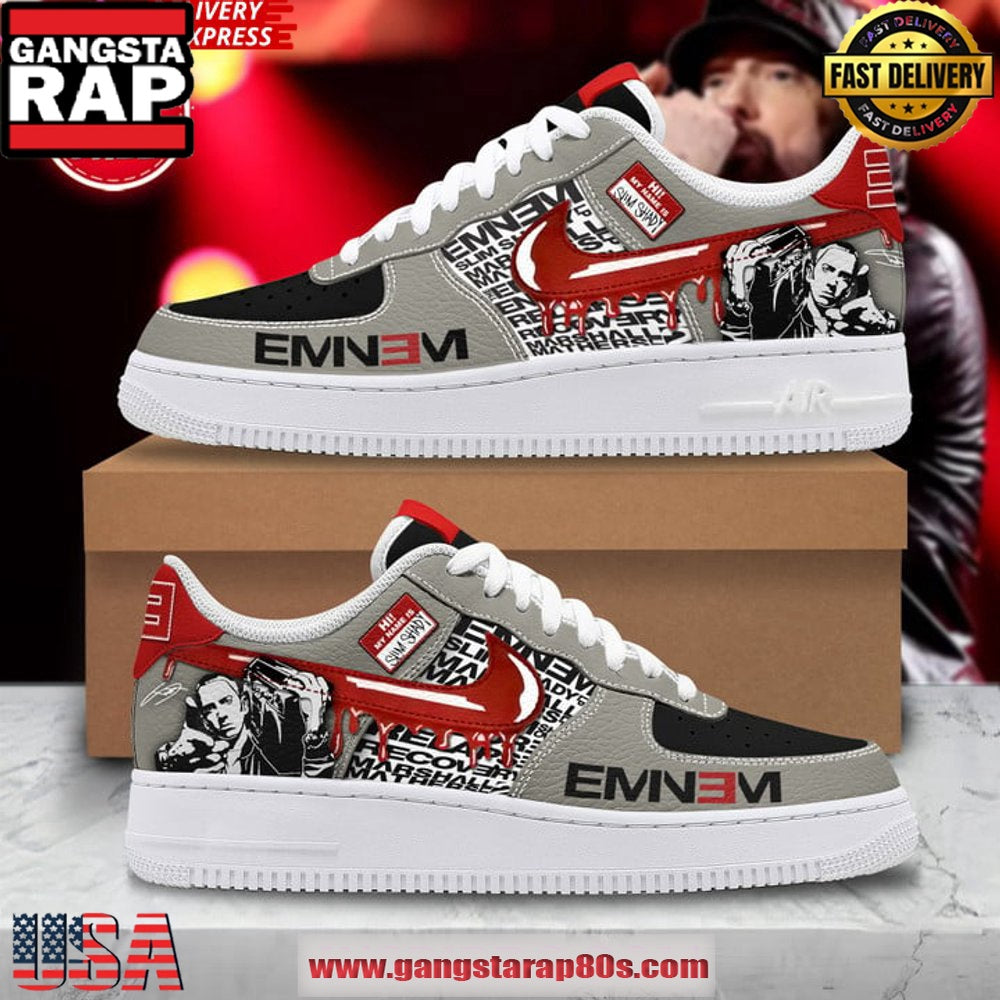 Eminem Slim Shady Limited Edition Air Force 1 Sneakers Shoes
