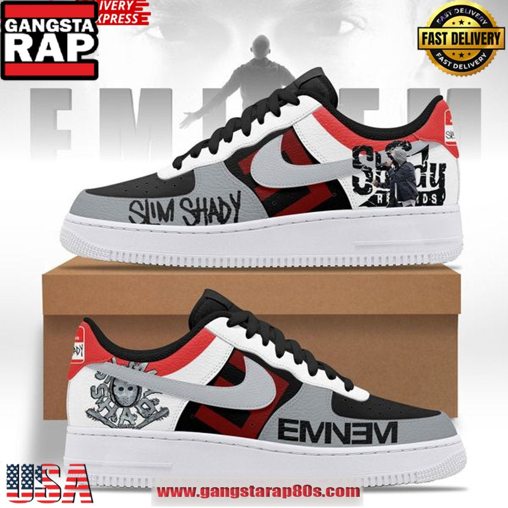 Eminem Slim Shady Nike Special Edition Air Force 1 Running Sneakers Shoes