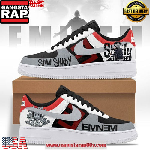 Eminem Slim Shady Nike Special Edition Air Force 1 Running Sneakers Shoes