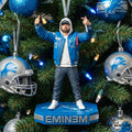 Eminem x Detroit Lions Football Ornament