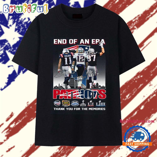 End of An Era New England Patriots Signature 2025 T Shirt