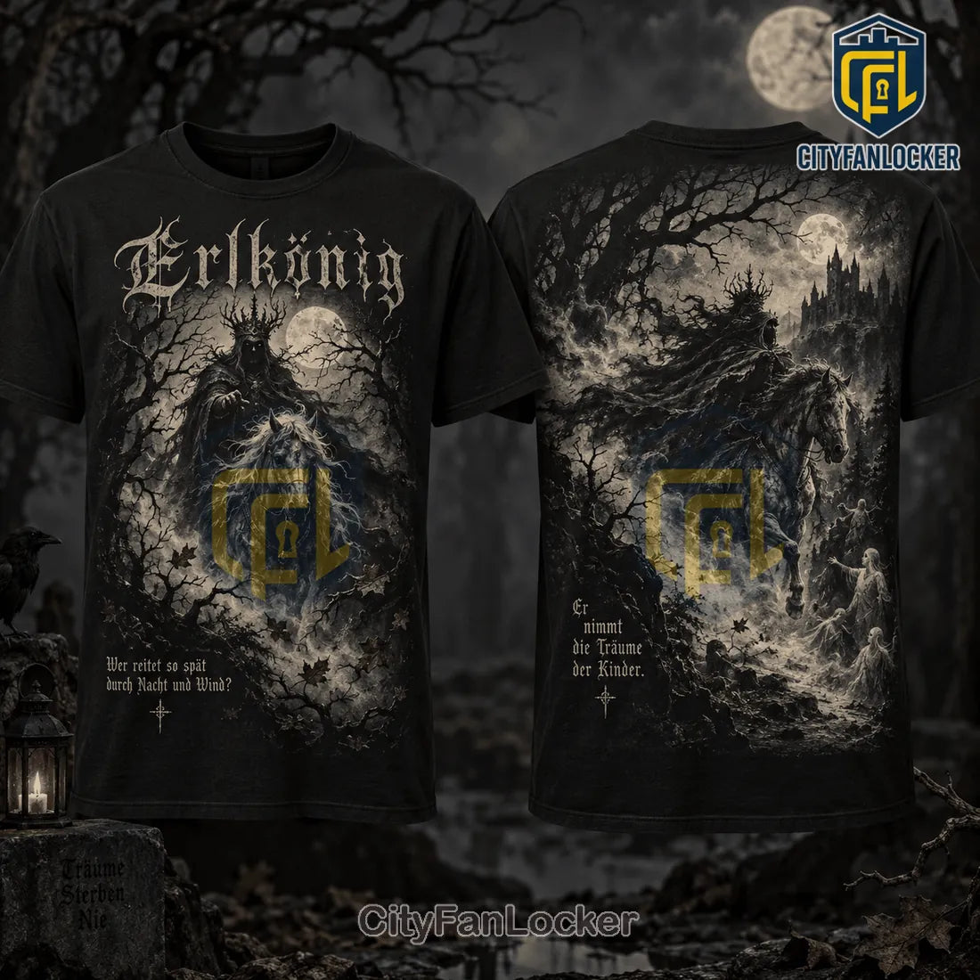 Erlkönig King of the Haunted Forest Gothic Shirt