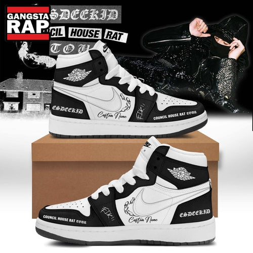 EsDeeKid Council House Rat Tour 2026 Personalized Air Jordan 1 Hightop Shoes