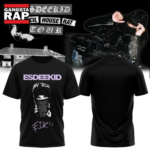 EsDeeKid Council House Rat Tour 2026 Signed 3D Shirt , Music Trend Shirt