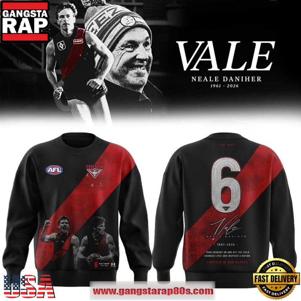 Essendon Bombers AFL Commemorates Neale Daniher 1961-2026 Hoodie Shirt