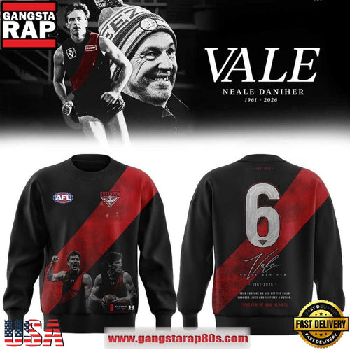 Essendon Bombers AFL Commemorates Neale Daniher 1961-2026 Hoodie Shirt