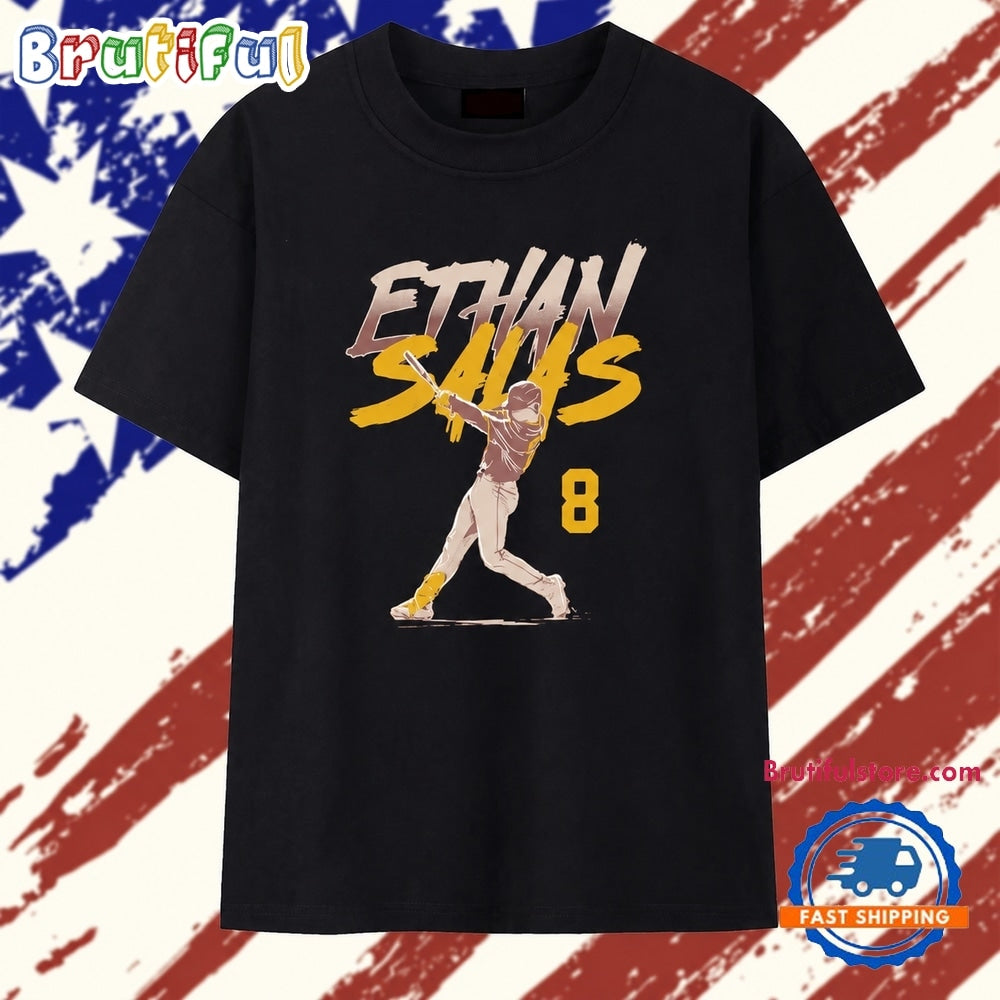 Ethan Salas Slugger Swing San Diego Padres T Shirt