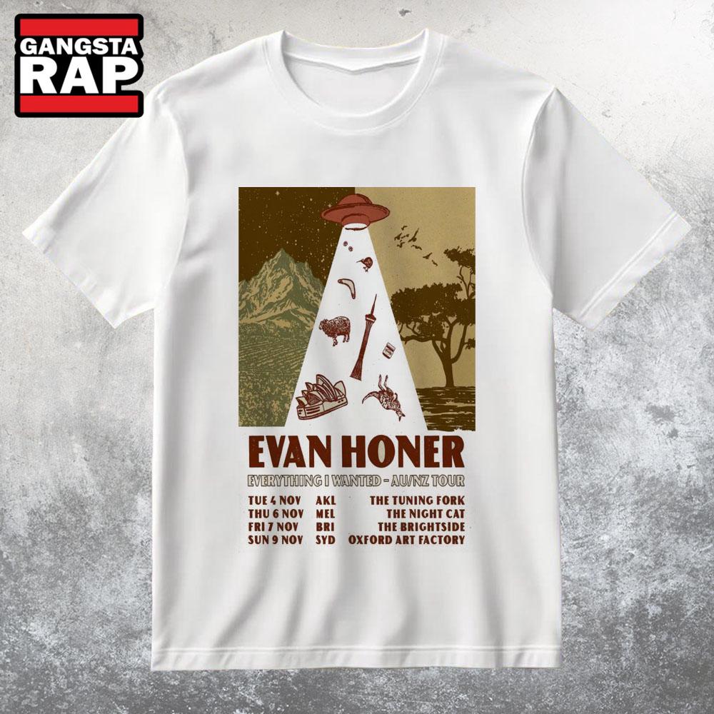 Evan Honer Everything I Wanted AU AZ Tour 2025 T Shirt
