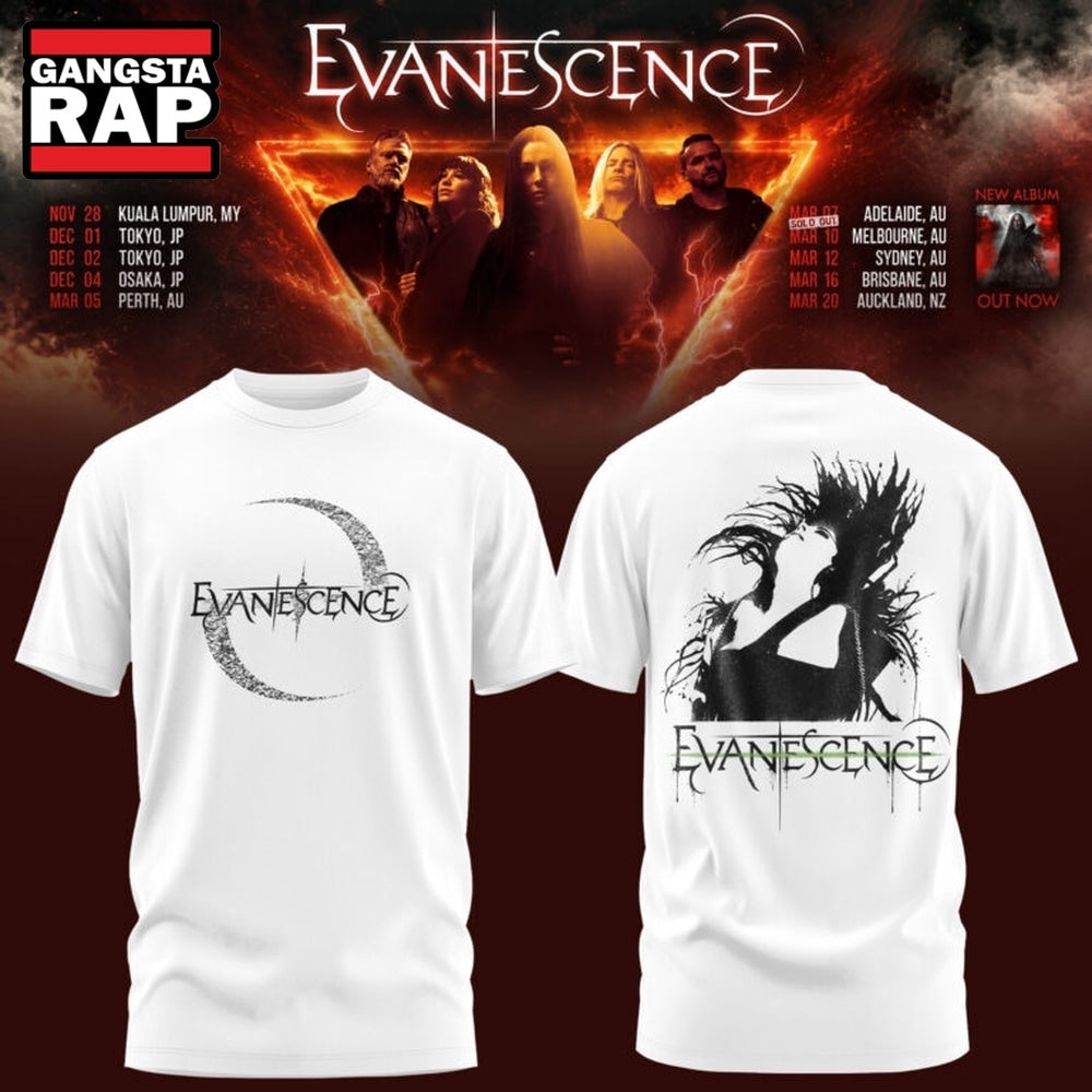 Evanescence Australia & New Zealand Tour 2027 3D Shirt