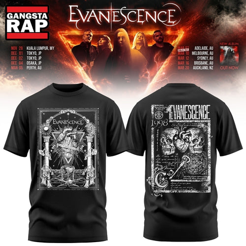 Evanescence Australia & New Zealand Tour 2027 Limited Edition T Shirt