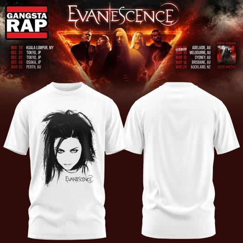Evanescence Australia & New Zealand Tour 2027 Special New T Shirt