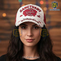 Evanescence Sanctuary Official Distressed Embroidered Band Merch Baseball Cap