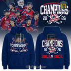 Evansville Thunderbolts 2026 Champions Back to Back Hoodie