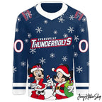 Evansville Thunderbolts x Mickey Merry Christmas 2025 Hockey Jersey