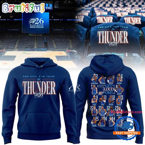 Exclusive 2026 Oklahoma City Thunder Playoffs Round 2 Game 2 Hoodie T-Shirt