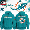 Exclusive Miami Dolphins x Hello Kitty 2026 Blue Hoodie , Music Trend Shirt