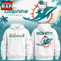 Exclusive Miami Dolphins x Hello Kitty 2026 White Hoodie , Music Trend Shirt